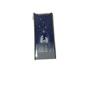 Flatyz Flat Christmas Nativity Candle on Steel Stand 2 Wick- Baby Jesus- Miracle
